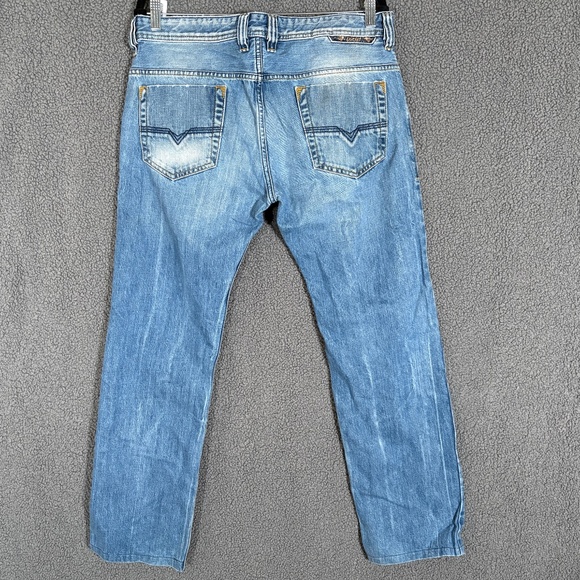 Diesel Safado Slim Straight Button Fly Jeans - Men's Size 33*32(Fit 33*30) Blue - Picture 3 of 10
